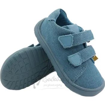 Chlapecké polobotky Dětské plátěné barefoot boty Protetika KORO Blue - vel. 31