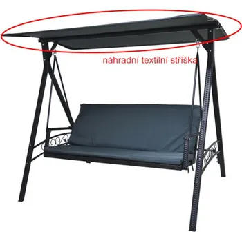 Příslušenství k zahradnímu nábytku Rojaplast 001/2302 stříška k houpačce RATTAN