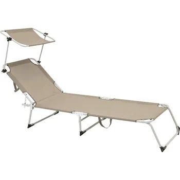 Zahradní lehátko STYLO Zahradní skládací lehátko béžové
