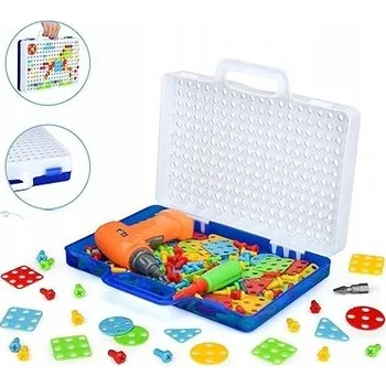 ostatní stavebnice Stavebnice s šroubovákem sada 31 dílků 3-6 let pro děti kufřík