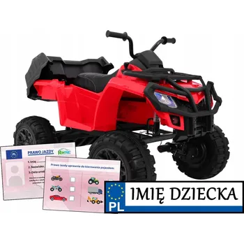 Dětské elektrovozidlo ELEKTRICKÁ ČTYŘKOLKA PRO DĚTI na akumulátor, 4 MOTORY, pěnová kola