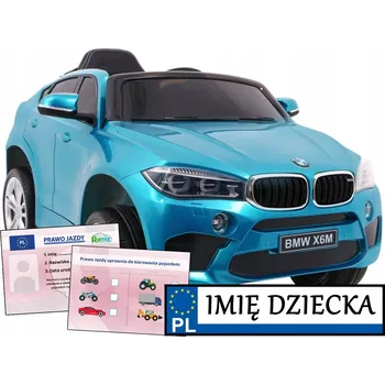 Dětské elektrovozidlo Autíčko pro děti BMW X6M, dálkové ovládání pro rodiče, AUDIO PANEL na rok