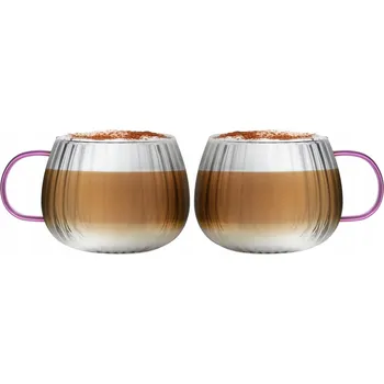 Sklenice Sklenice na kávu a čaj Vialli Design 350 ml 2 ks