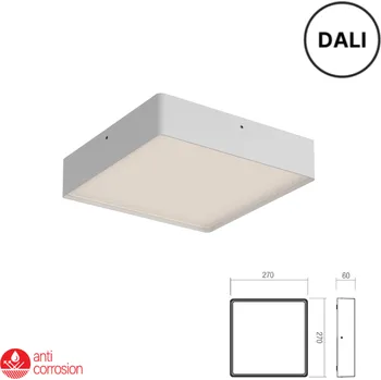 Venkovní osvětlení LED venkovní stropní svítidlo 2803 lm 2700K+3000K IP65 bílá REDO NOX 91053-DALI