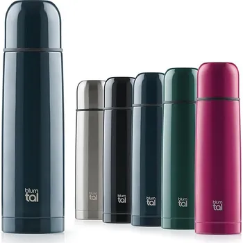 Termoska Termoska z nerezové oceli 1L Blumtal, s hrnkem, černý matný, nepropustný, bez BPA