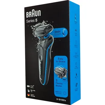 Holicí strojek Holicí strojek Braun series 5 51-B1000s pro mokré i suché Holicí Strojek modrý
