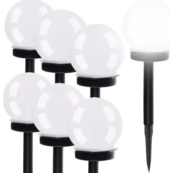 Venkovní osvětlení Solární lampa zapichovací MEMFLOW bílá 35 cm 6 ks