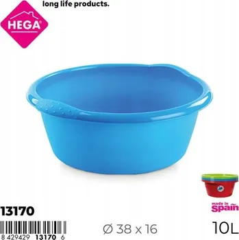 Miska kulatý Hega 10 l, modrá