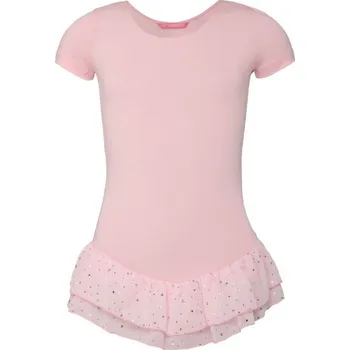 Dětský overall Dětský baletní trikot PAPILLON LEOTARD SHORT SLEEVES 116 Růžová