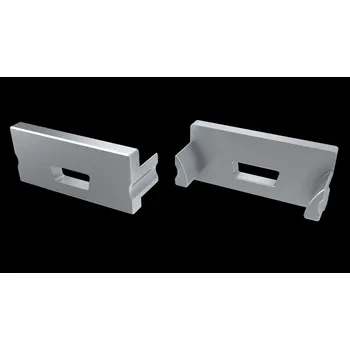 LED lišta Koncovka profilu EC-PROFIL TERRA SILVER LACQ HO (12-0145-00) barva stříbrná lakovaná GXLP2407 Greenlux