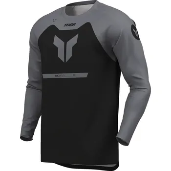 cyklistický dres THOR dres RIDEMODE Menace dětský black/gray - 2XS
