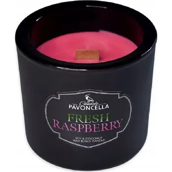 Svíčka Sójová vonná svíčka FRESH RASPBERRY Pavoncella