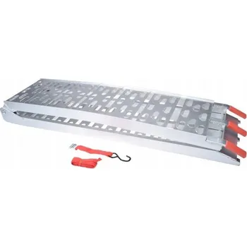 Nakládací rampa pro vozidlo Hliníková nájezdová rampa pro čtyřkolky ATV, délka: 223 cm, šířka: 28 cm, max. nosnost: 340 kg