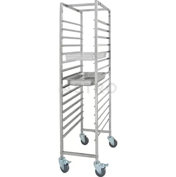 Kancelářský vozík Transportní vozík z nerezové oceli, 15x GN1/1 | GREDIL, 662115