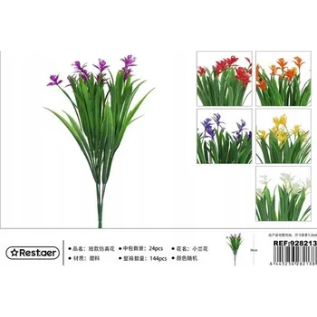 umělá květina Rest.aer - Kytice 5 stonků orchideje, 34 cm