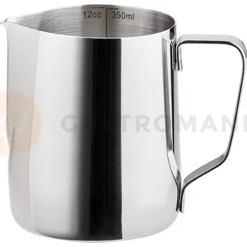 Servírovací stolek Ocelová konvice na napěnění mléka s odměrkou, 0,35 l | STALGAST, 372037