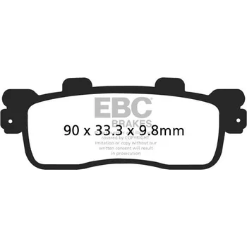 Brzdová destička Brzdové destičky EBC SFAC498 KAWASAKI J 125 2016-2020