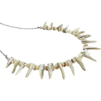 Náhrdelník Náhrdelník pánský zubatý perleťový