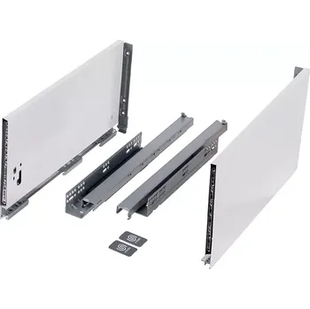 Nábytkové kování StrongMax 16 zásuvka H249/650mm, bílá, komplet (StrongMax 16 zásuvka H249/650mm, bílá, komplet)