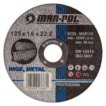 Řezný kotouč Kotouč řezný na kov, 125x1,6x22,2mm MAR-POL