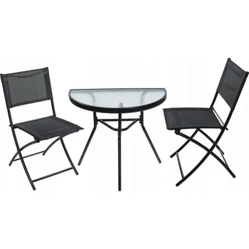 Zahradní sestava STYLO Lyon zahradní balkonový set set 3 černá