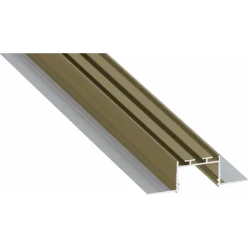 Stavební profil Profil hliníkový AL-PROFIL AKIN REED GREEN LACQUERED 2M (10-1418-20) vestavný barva rákosová zelená GXLP2133 Greenlux