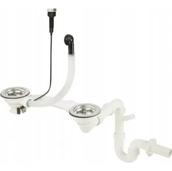 Sifon Sifon pro dvoudřezový dřez s automatickým odtokem