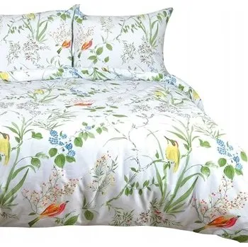 Povlečení Povlečení bavlněné 140x200 COTTONLOVE květy louka bílá barevná