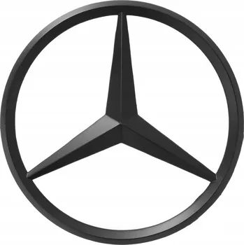 Samolepicí dekorace na vozidlo Emblém samolepicí znak logo MERCEDES Černá matná
