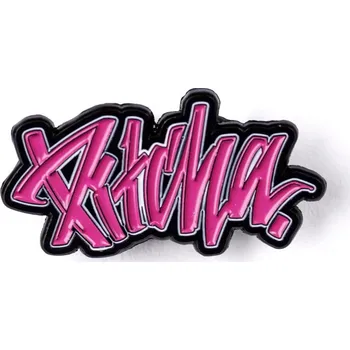PITCHA kovový odznak LOGO pink