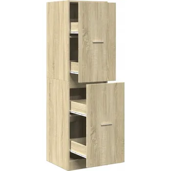 Komoda Lékárnička Skříňka Barva Dub Sonoma, 40x41x144,5 cm, Materiál Odvozený ze Dřeva