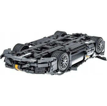 Dřevěná hračka Sada kostek šedých sportovních Autíčko , 1356 dílů