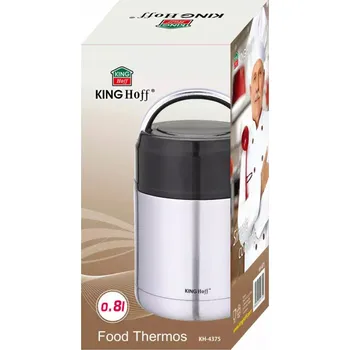 Termoska JÍDLONOSIČ TERMOSKA NA POLÉVKU JÍDLO OCELOVÝ UZAVÍRATELNÝ TERMO BOX