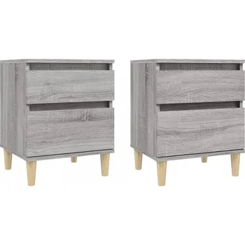 Noční stolek Noční stolek šedý dub sonoma 40 x 35 x 50 cm, 2 ks