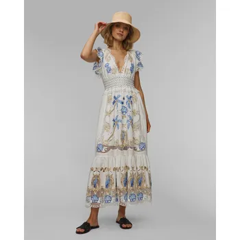 Dámské šaty Maxi šaty Farm Rio Romantic Richelieu Lenzing™ Ecovero™ Euroflax™ 332824-l0025