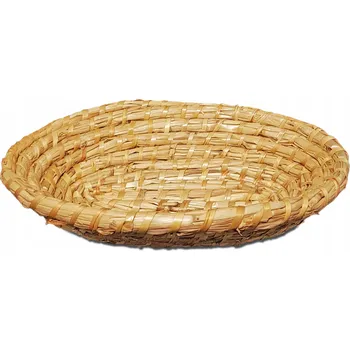 Košík na pečivo Ošatka na kynutí chleba, košík na ovoce, slámový OVÁLNÝ 25 x 18 cm