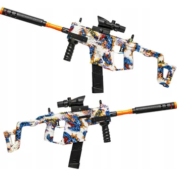 PUŠKA PISTOLE NA GELOVÉ KULIČKY VELKÁ 74CM S PUŠKOHLEDEM AUTOMATICKÁ