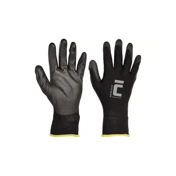 Pracovní rukavice Rukavice BUNTING černé, bezešvý úplet 10/XL černá