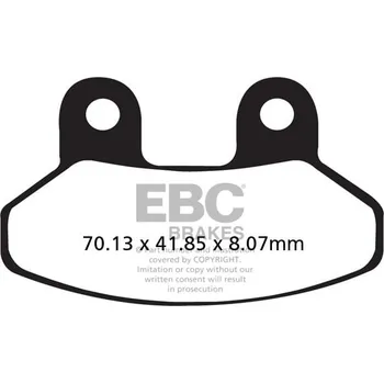 Brzdová destička Brzdové destičky EBC SFAC306 SYM EuroMX 125 2005-2006