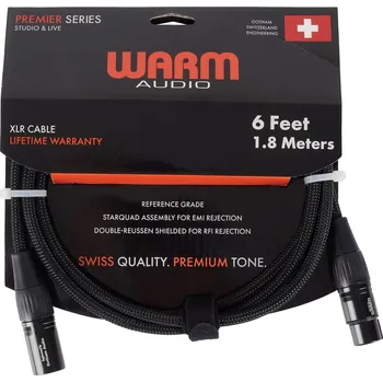 Audio kabel Warm Audio Prem-XLR-6' + prodloužená záruka 3 roky