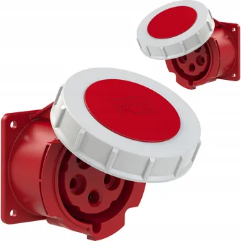 Elektrická zásuvka Elektrická Zásuvka hermetická Pce červená