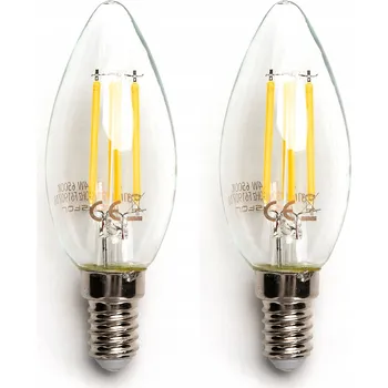 Žárovka LED žárovka E14 filament svíčková 4W svíčka 470Lm teplá bílá 2700K