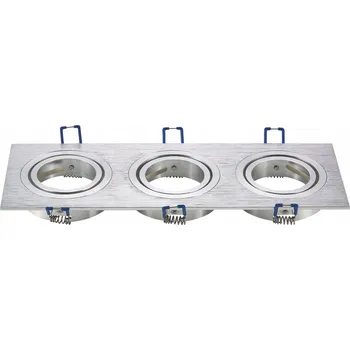 Stropní zapuštěné svítidlo Aigostar 50 W GU10 9,1 cm stříbrné