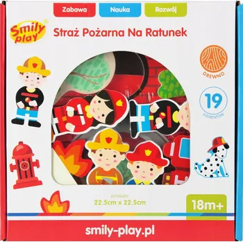 Dřevěná hračka DŘEVĚNÁ HASIČSKÁ STANICE S TŘÍDIČKOU