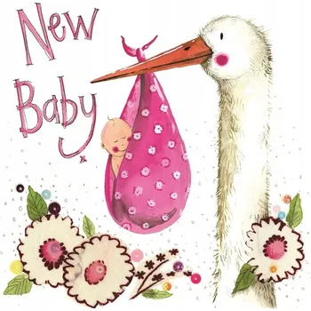 Obraz Ozdobný PŘÁNÍČKO K různým PŘÍLEŽITOSTEM jako DOPLNĚK k DÁREK - PŘÁNÍ k Narození Dítěte