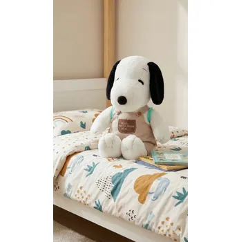 plyšák Velký plyšový pejsek 60 cm Plyšová Hračka v zahradnických kalhotách Cestovatel