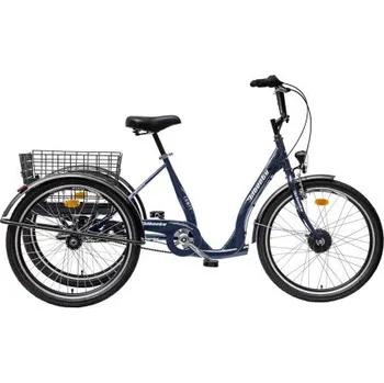 Elektrotříkolka Tříkolka Liberty e-COMFY 24" 3spd., 36V 10,4Ah, barevný displej. kaučuková kola, modrá