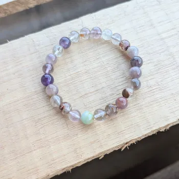 Krejčovské nůžky Annie's Knit Náramek z minerálů –⁠⁠⁠⁠⁠⁠ ametyst s inkluzí