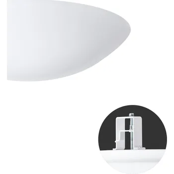 Koupelnové svítidlo OSMONT TITAN V3 stropní/nástěnné plastové polovestavné svítidlo bílá IP44 3x25W E27 HF - OSMONT OS TIT52524