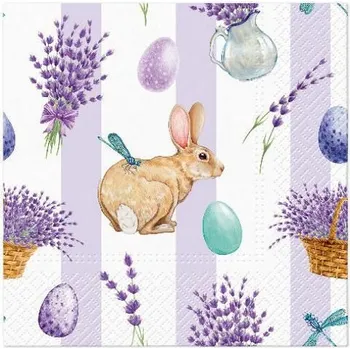 Papírový ubrousek Ubrousky PAW Dekor L (20ks) Lavender Egg